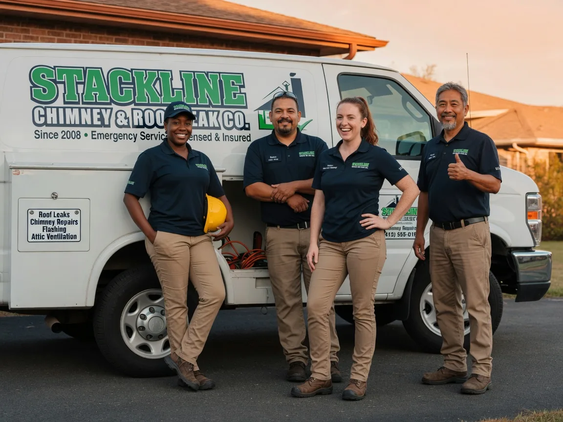 Chimney flashing repair company in Gibsonville, NC
